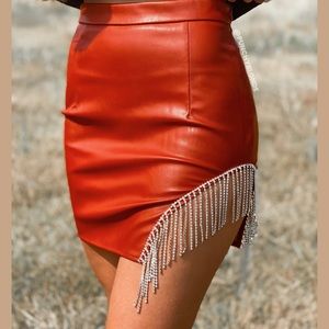 Shania Leather Skirt